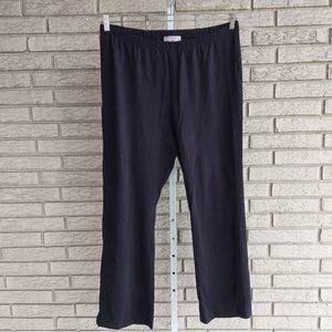 Woman Within Black Plus Size Bootcut Yoga Pants 22/24 NWOT